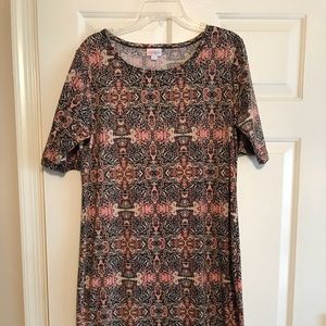 NWOT pastel print Julia LuLaRoe dress.